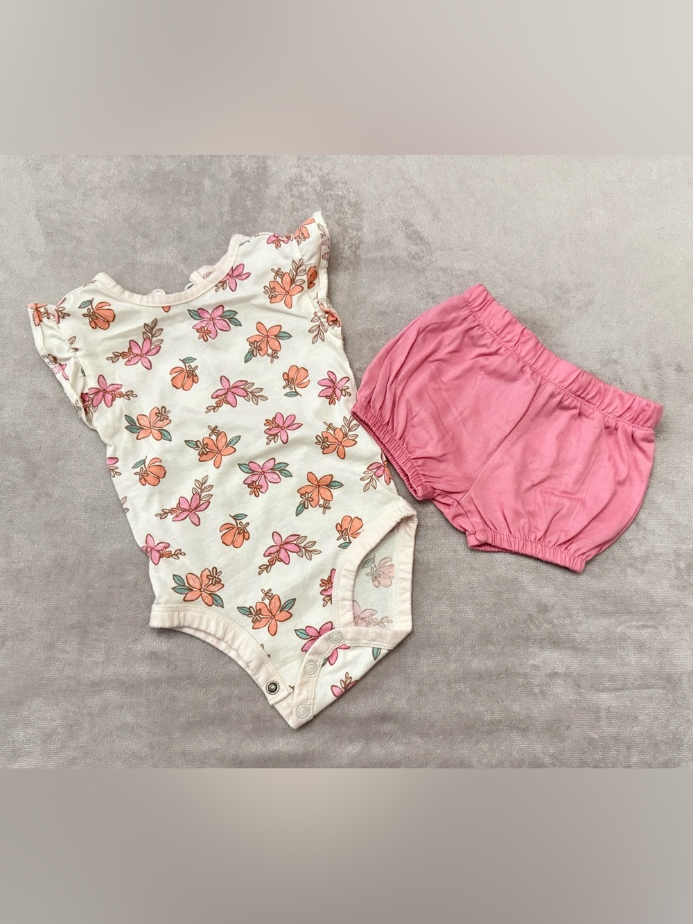 Carter's Just One You_6 Months Baby Infant Girl Outfit_Cotton 2 Pcs_Soft Pink